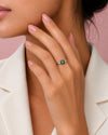 Green Floral Ring