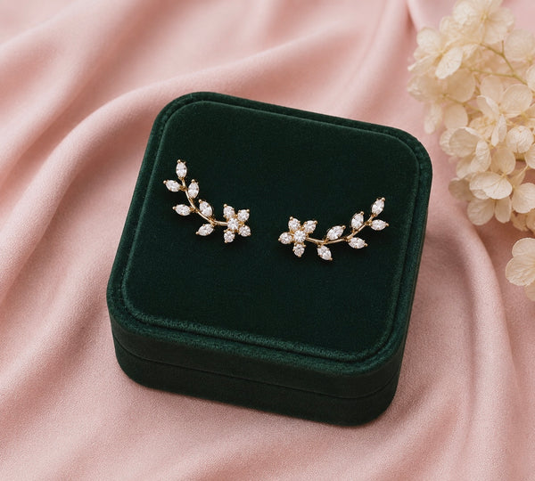 Classic Floral Ear Cuffs