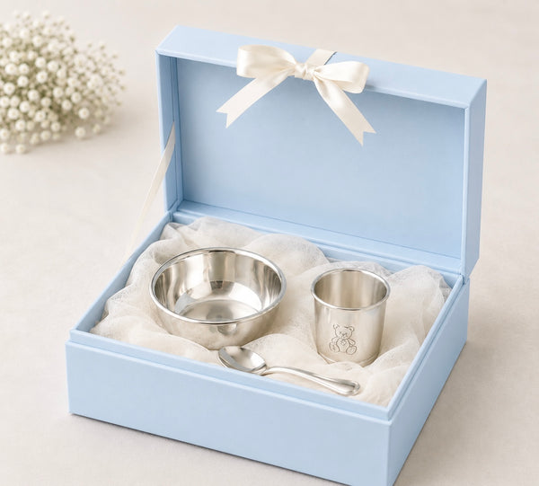 Baby Feeding Set in 925 Sterling Silver