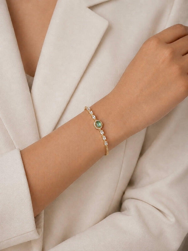 Noor Green Halo Bracelet
