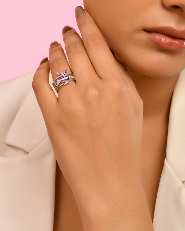 Lavendar Bloom Ring