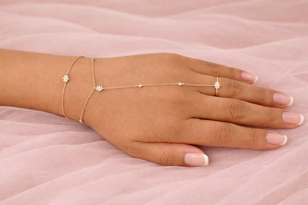 Floral Charm Handchain