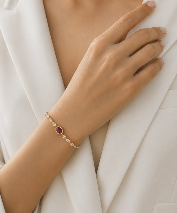 Noor Rose Halo Bracelet